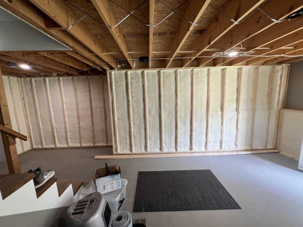 Finished Basements & Spray Foam Basement Insulation Services 