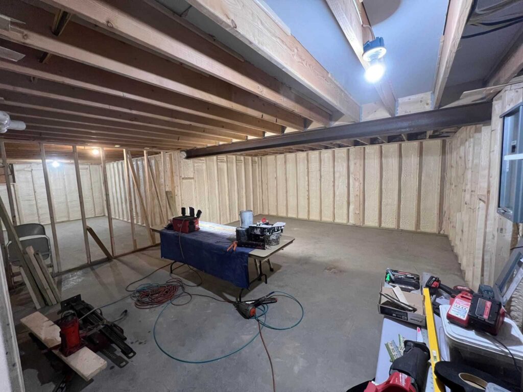Finished Basements & Spray Foam Basement Insulation Services 